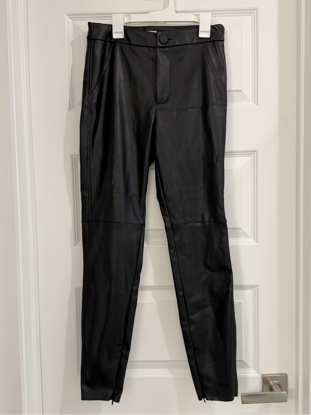 Poshmark Black Faux Leather Slim Pants